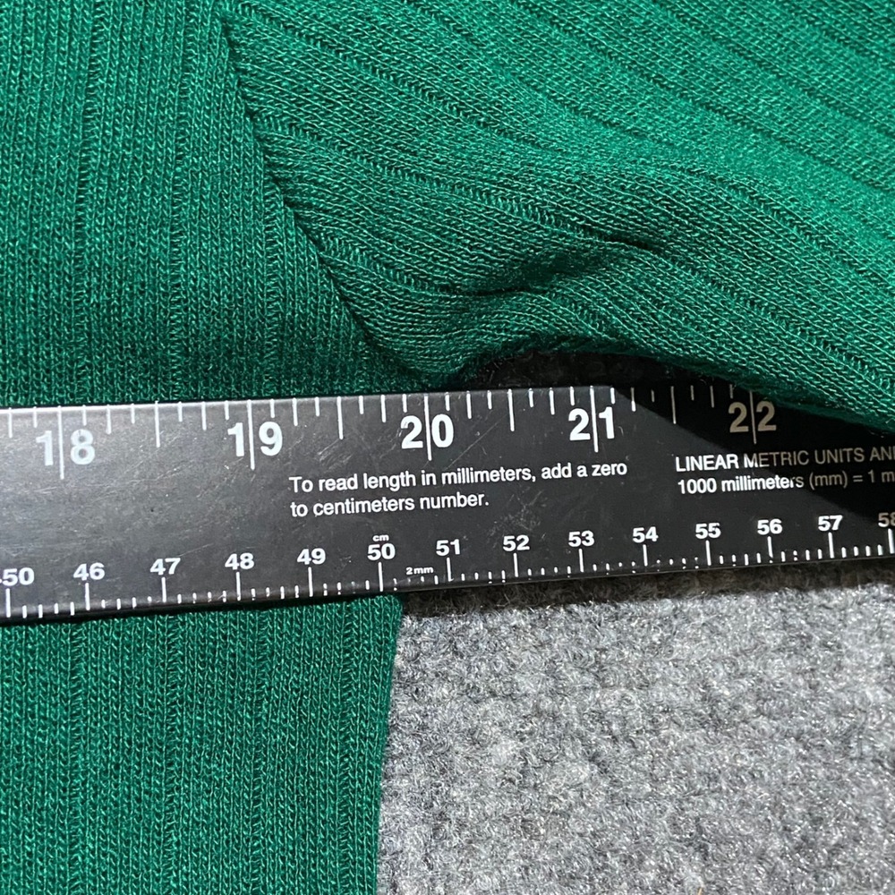 Sag Harbor Petite 3pc Cardigan Striped Top Skirt Set Pine Green Vintage NWT S/M - Picture 5 of 16